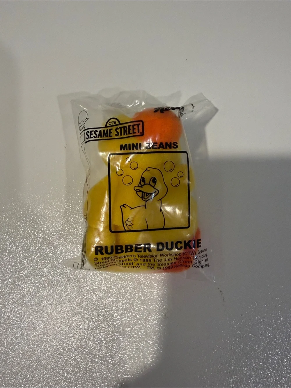 Sesame Street Rubber Duckie Mini Beans - Yellow & Orange
